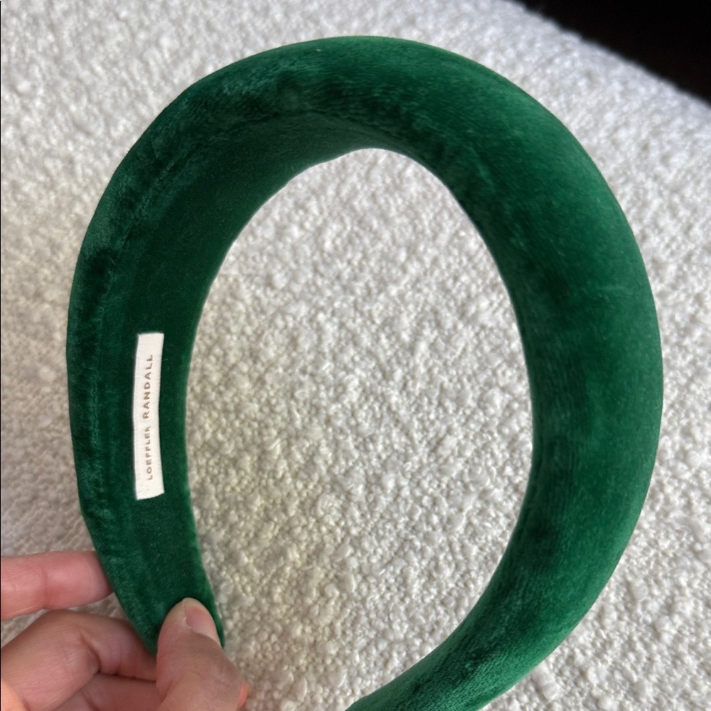 Loeffler Randall Emerald Velvet Headband